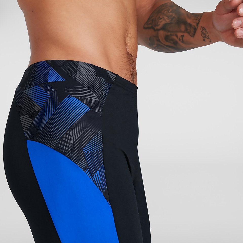Men's Endurance+ Slice Jammer Black/Blue
