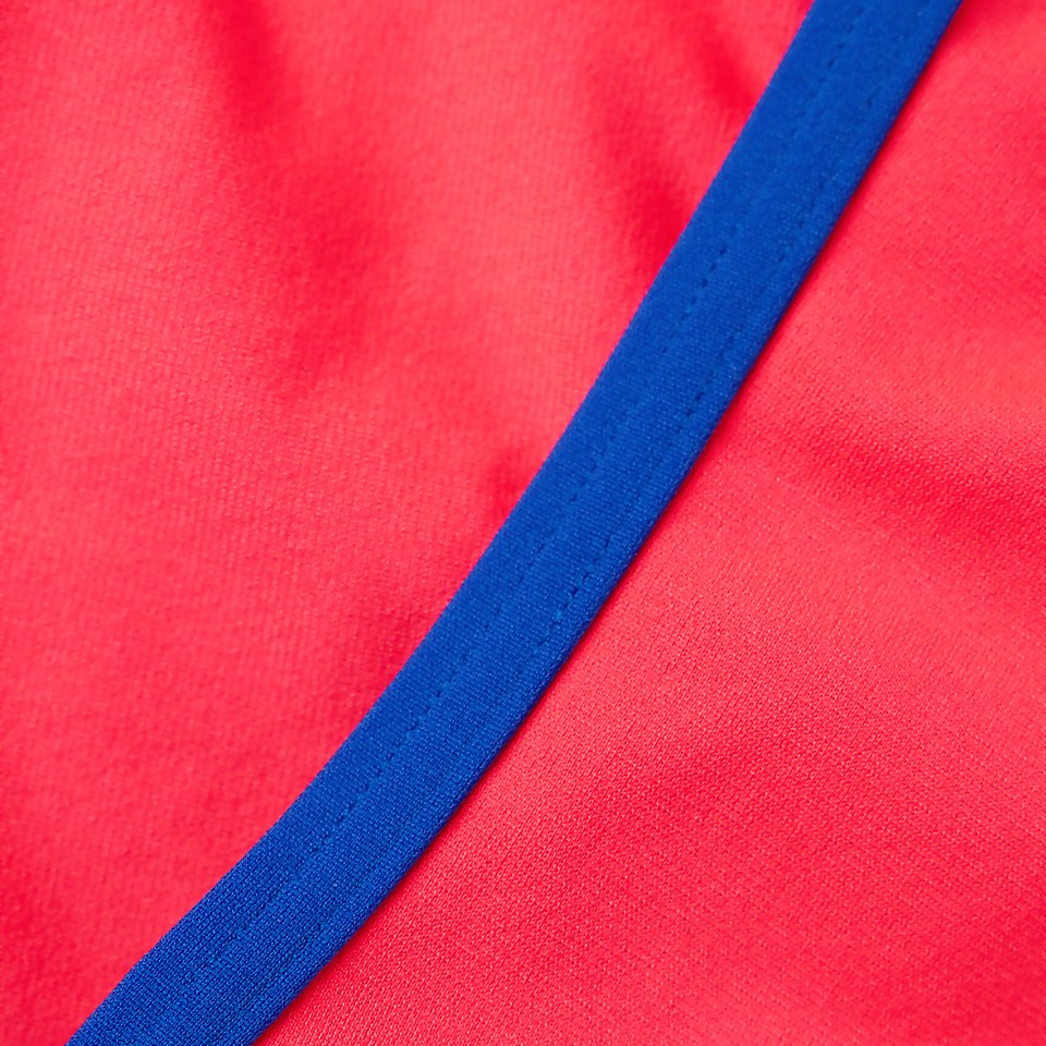 Women's Solid VBack Swimsuit Red/Blue