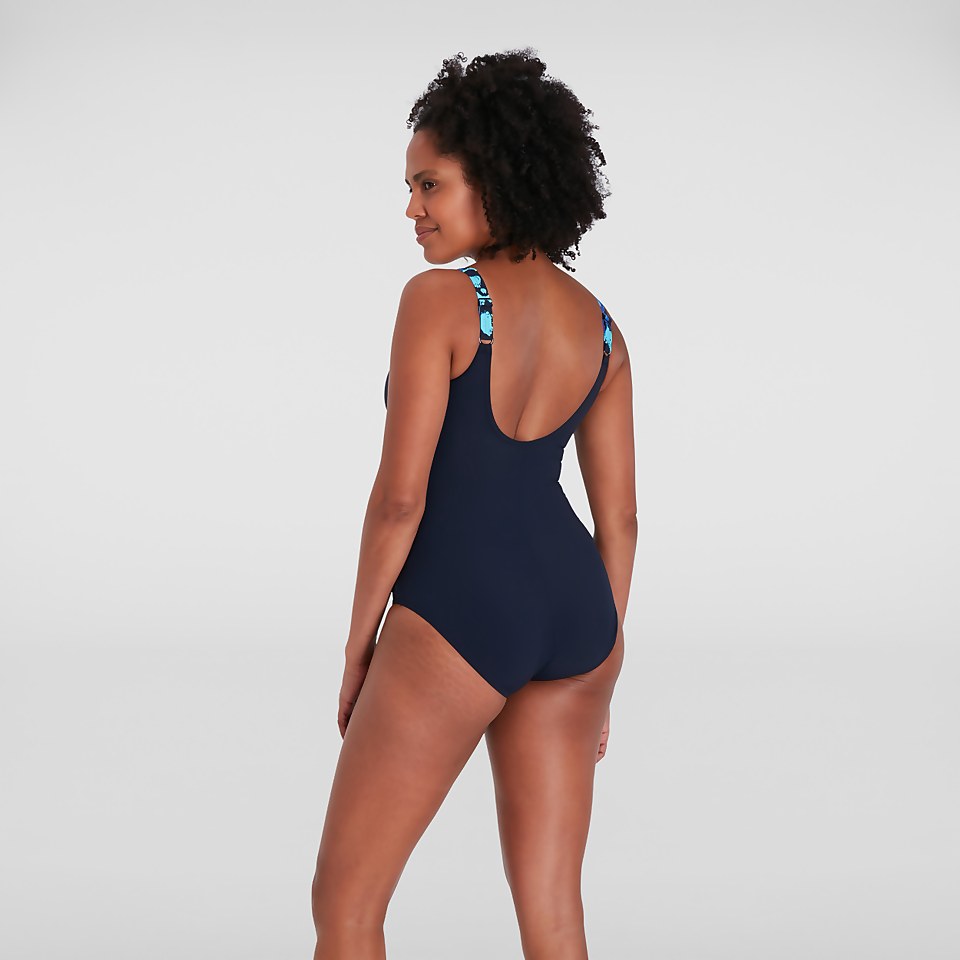 Women's LunaLustre Shaping Swimsuit Blue