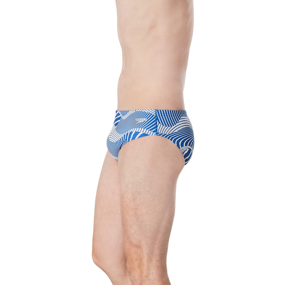Men's Printed One Brief Purple