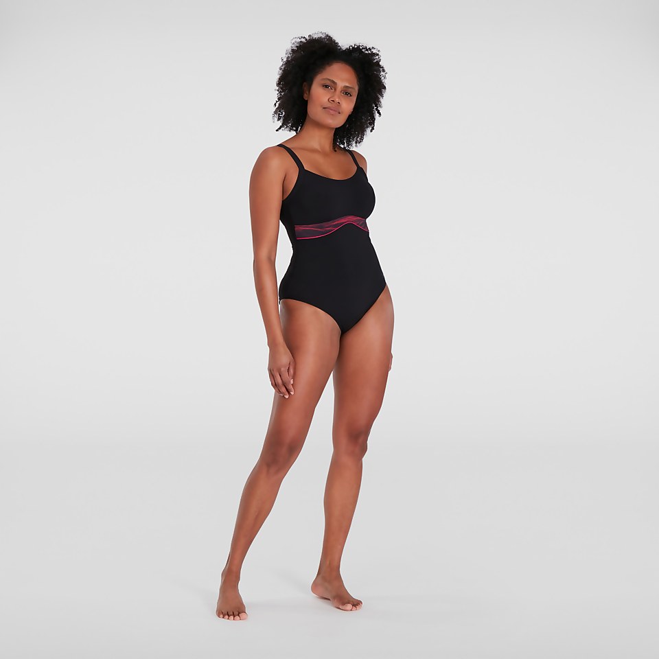 Women's Salacia Clipback Shaping Swimsuit Black/Red