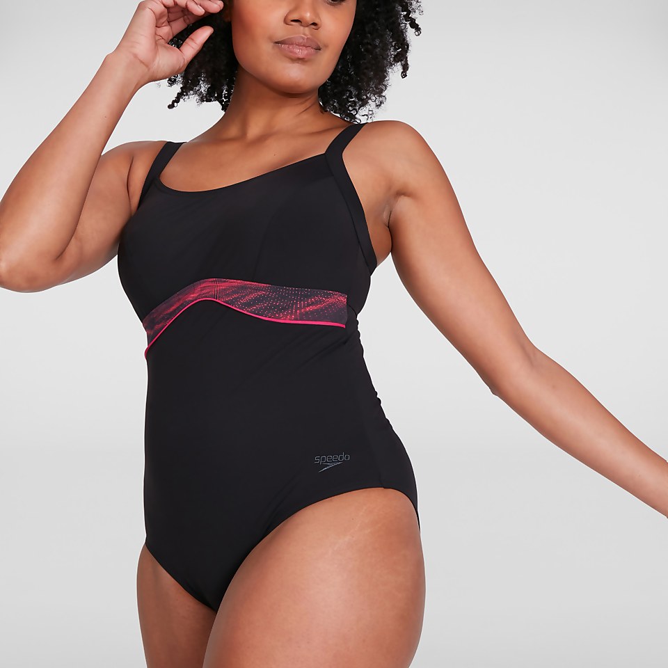 Women's Salacia Clipback Shaping Swimsuit Black/Red