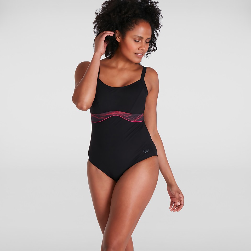 Women's Salacia Clipback Shaping Swimsuit Black/Red