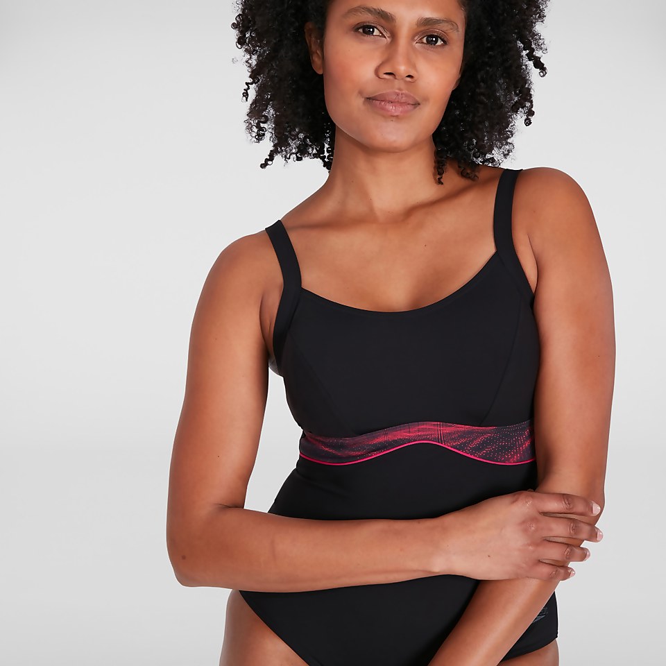 Women's Salacia Clipback Shaping Swimsuit Black/Red