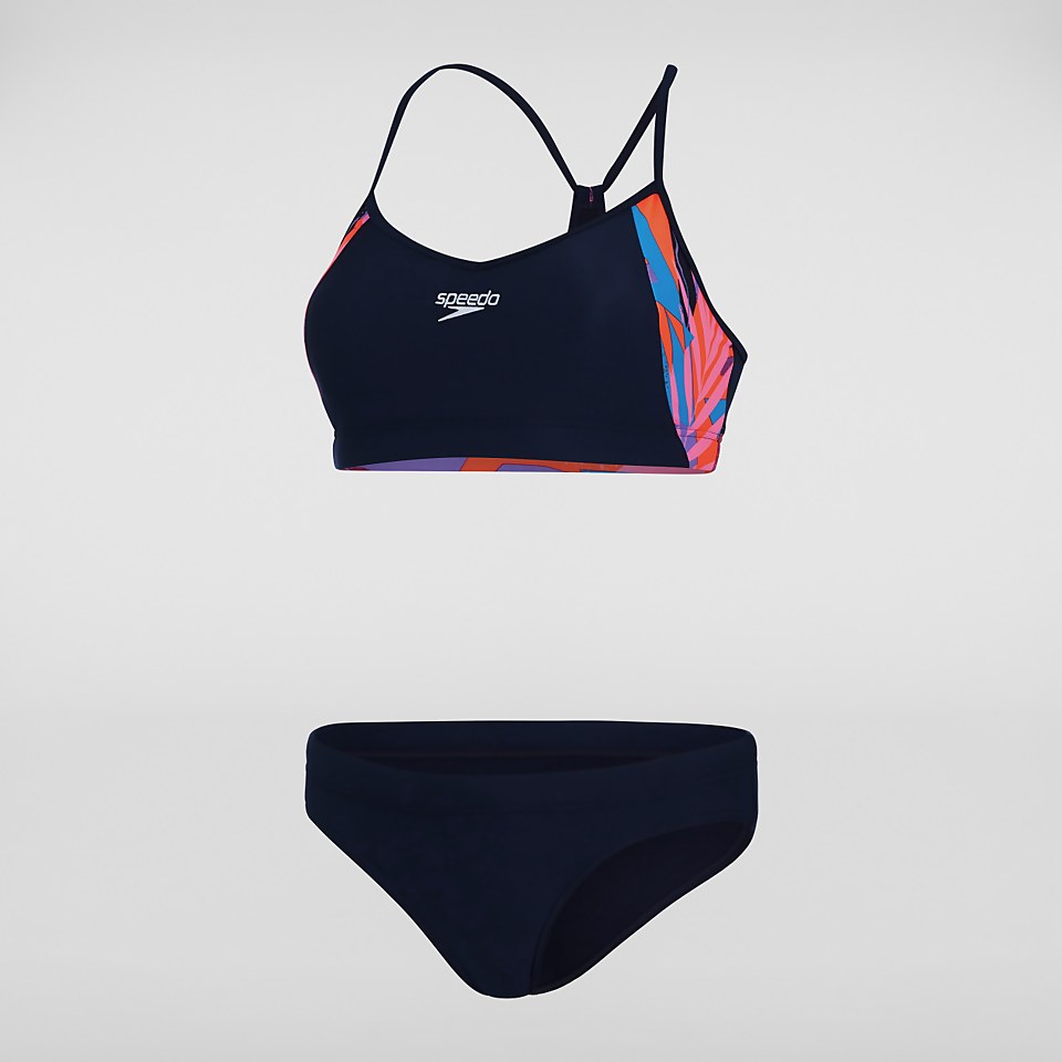 Women's Volley Thinstrap Bikini Blue/Red