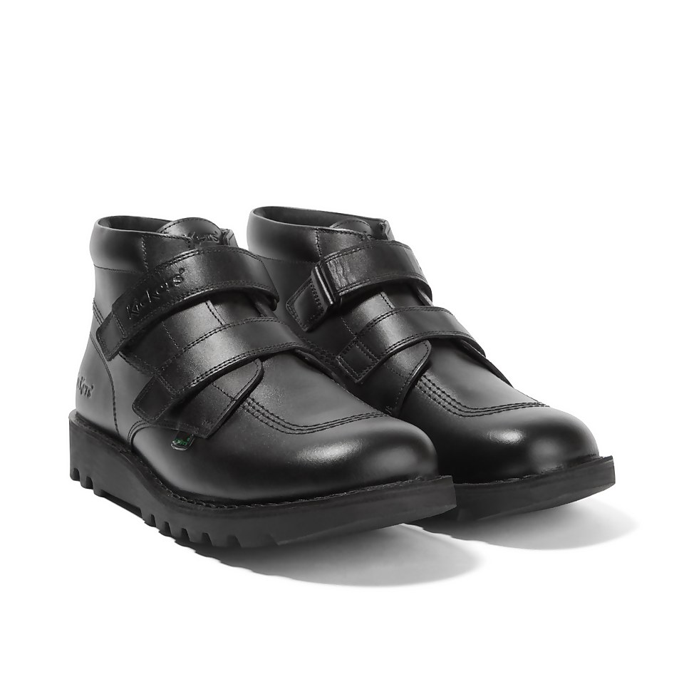 Adult Unisex Kick HI Vel Leather Black