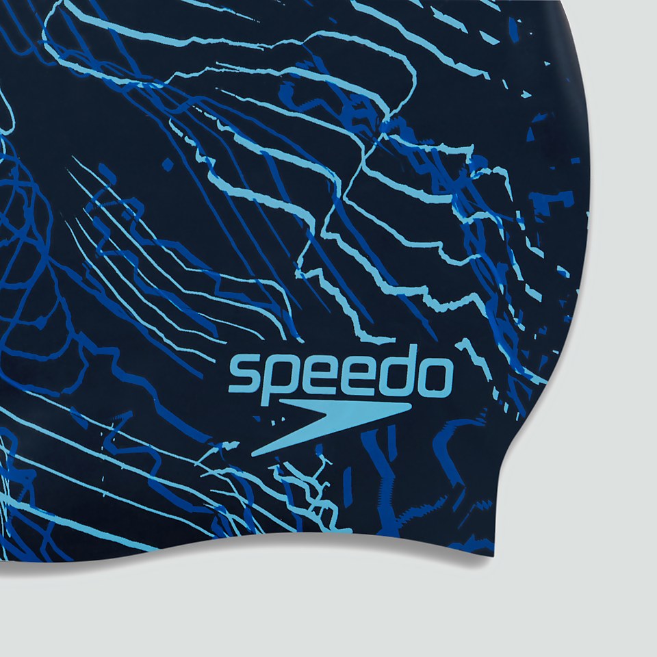 Adult Long Hair Printed Cap Blue
