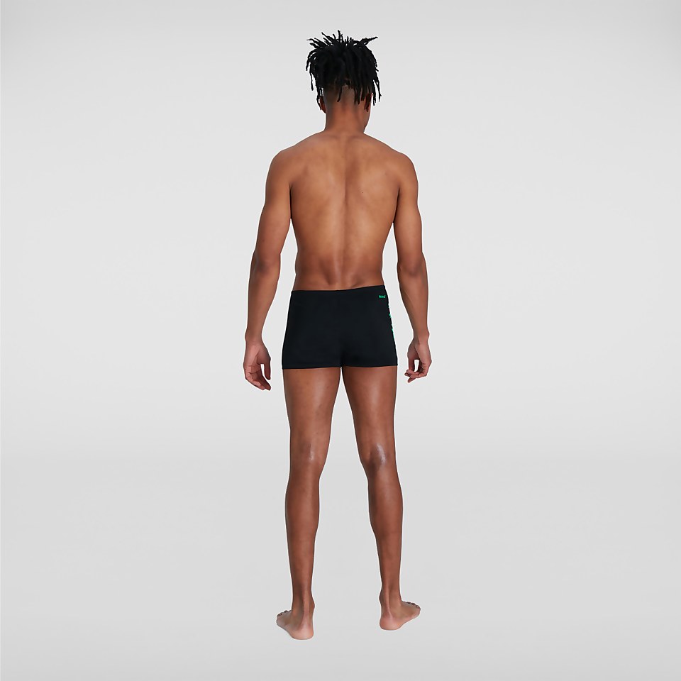 Boxer de bain Homme Boom Logo Splice noir/orange