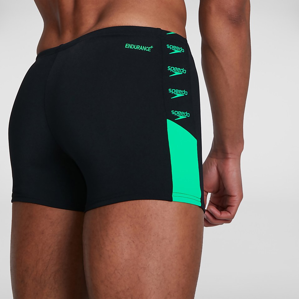 Boxer de bain Homme Boom Logo Splice noir/orange