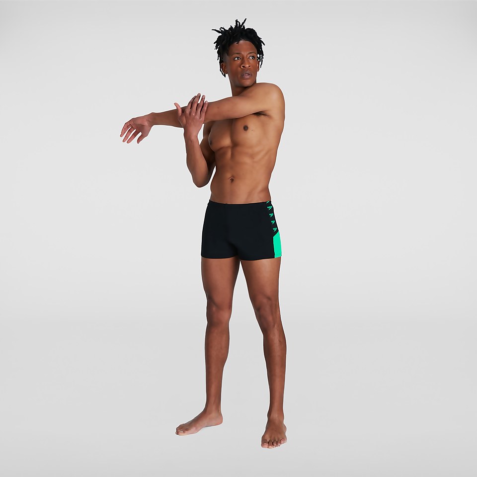 Boxer de bain Homme Boom Logo Splice noir/orange
