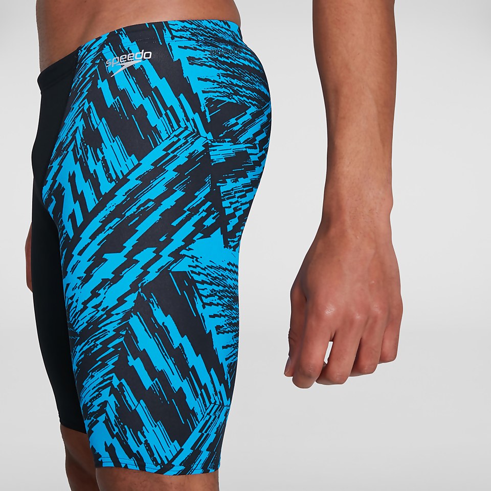 Men's Allover V-Cut Jammer Black/Blue