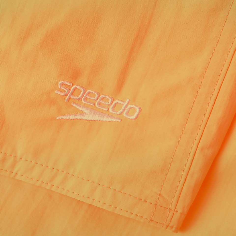 Short de bain Homme 33 cm loisir coupe ajustée orange