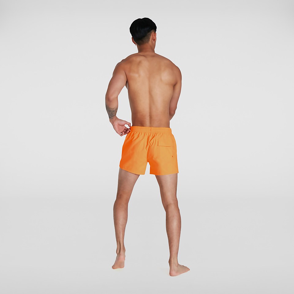 Short de bain Homme 33 cm loisir coupe ajustée orange