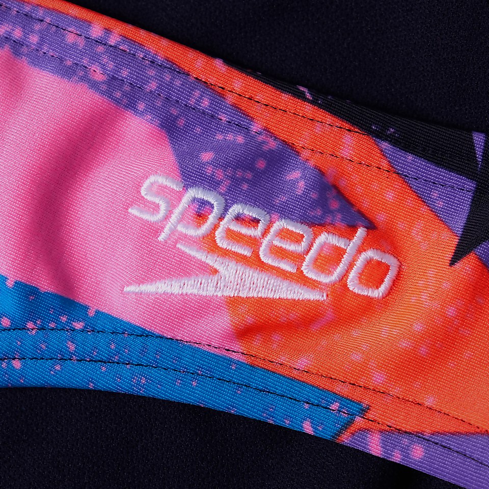 Triangel-Bikini Marineblau/Rot für Damen