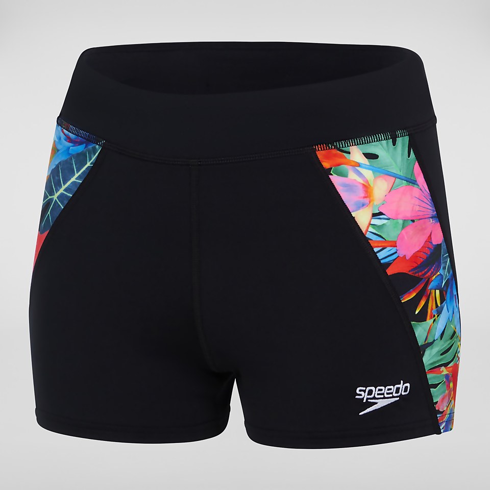 Women's Printed Shorts Black/Pink