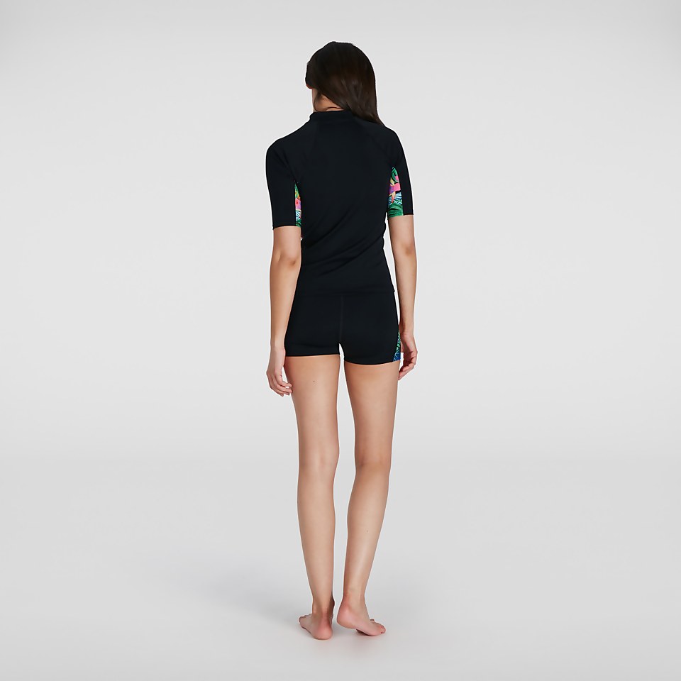 Women's Printed Shorts Black/Pink