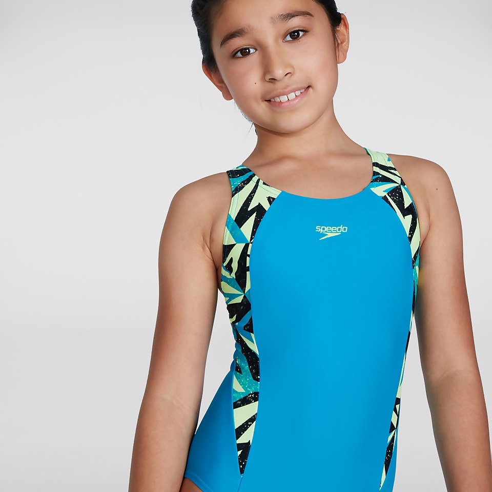 Maillot de bain Fille HyperBoom Splice Muscleback bleu/vert