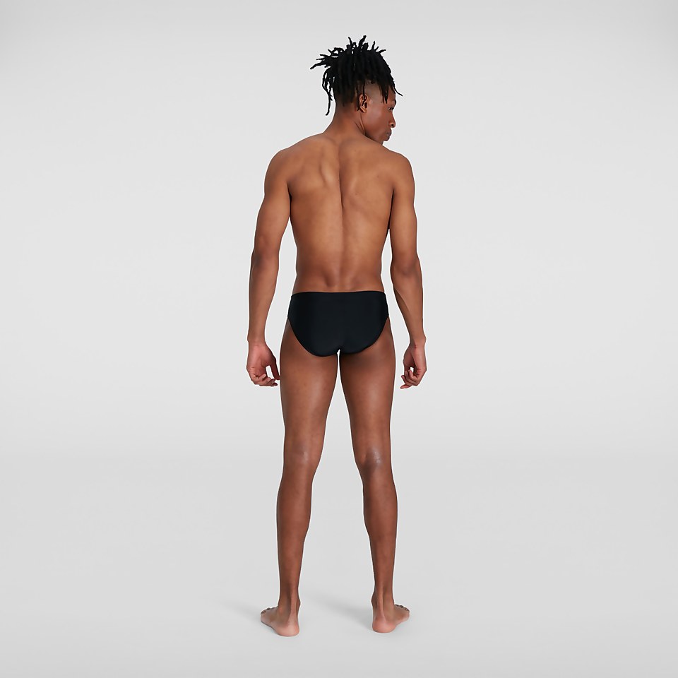 Allover 7 cm Badehose Schwarz/Grau für Herren