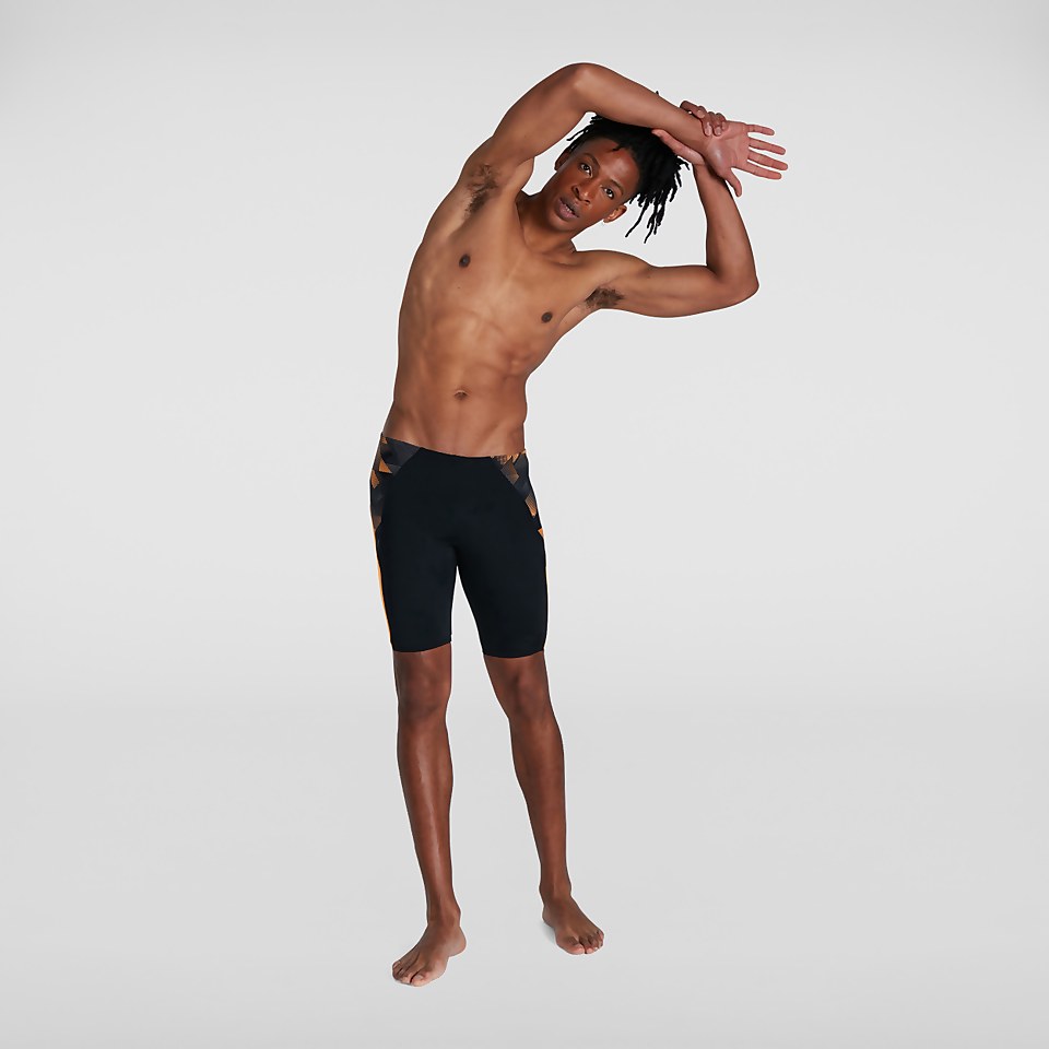 Men's Endurance+ Slice Jammer Black/Orange