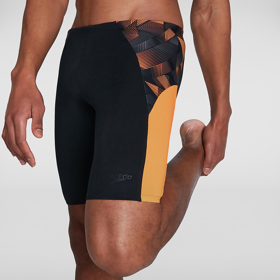 Men's Endurance+ Slice Jammer Black/Orange