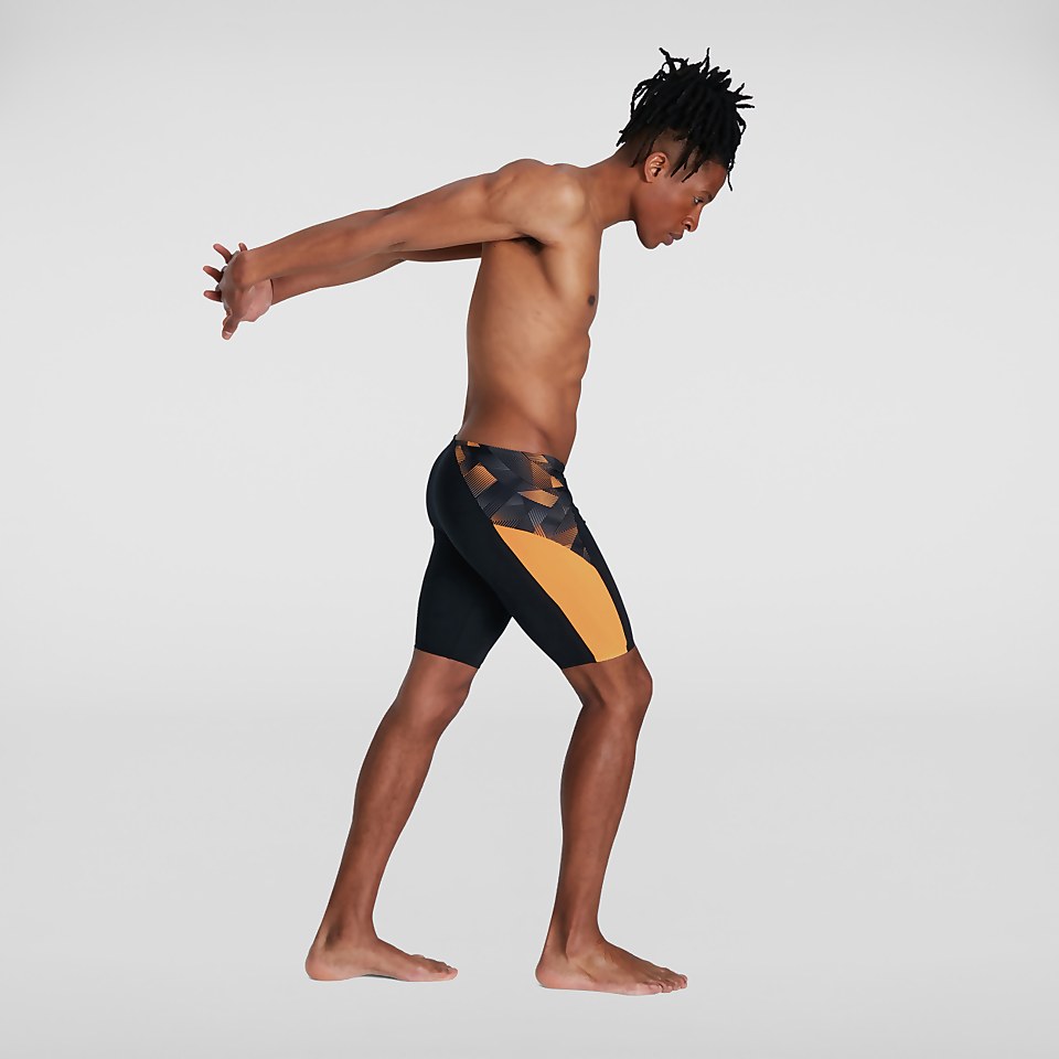 Men's Endurance+ Slice Jammer Black/Orange