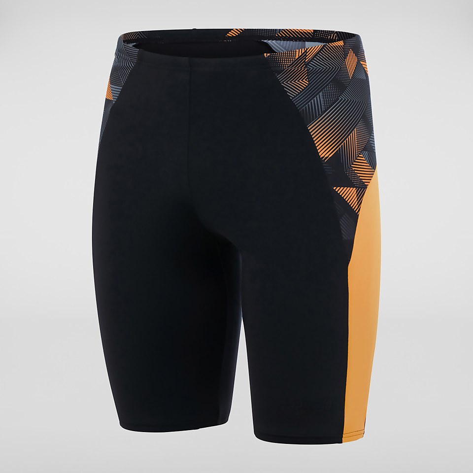 Men's Endurance+ Slice Jammer Black/Orange