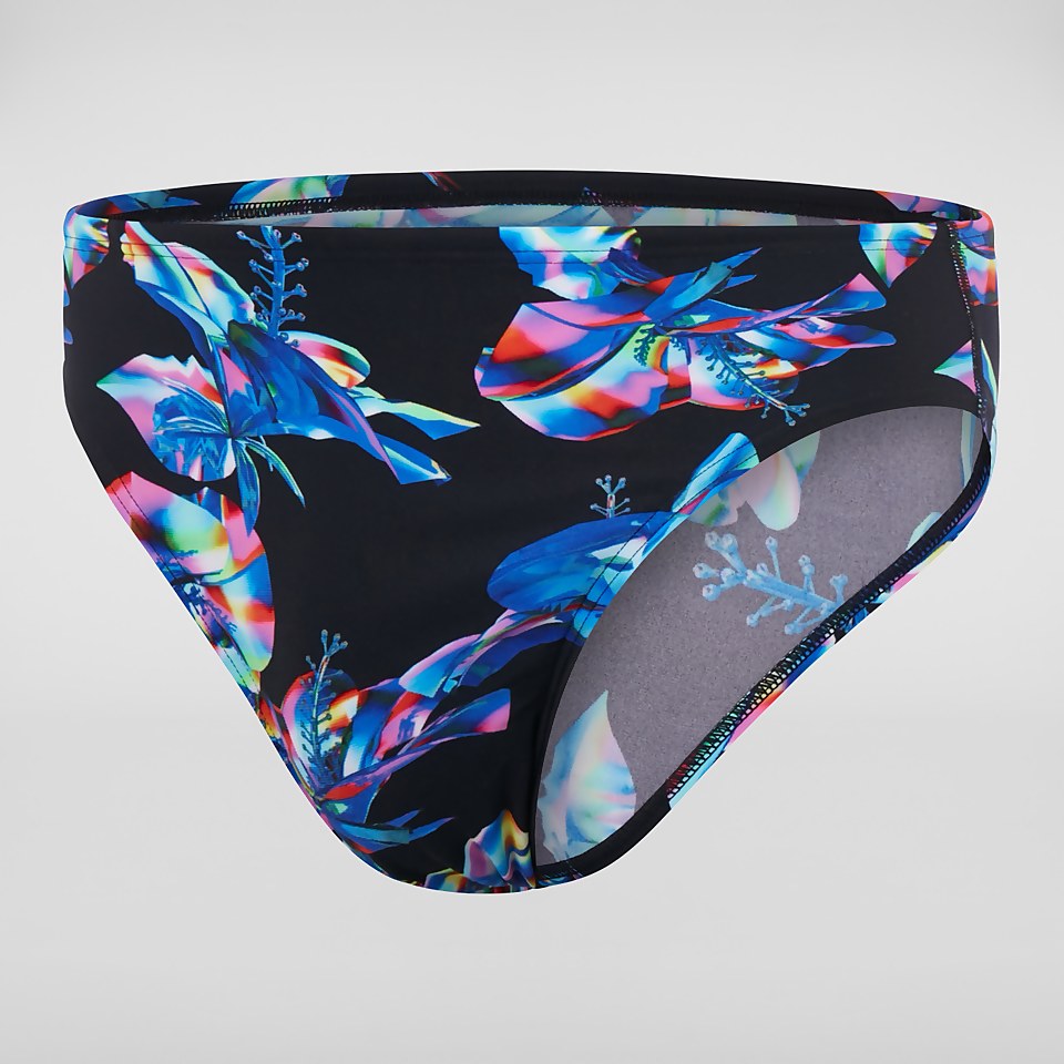 Men's Bio-Illuminate 8cm Allover Brief Black/Blue