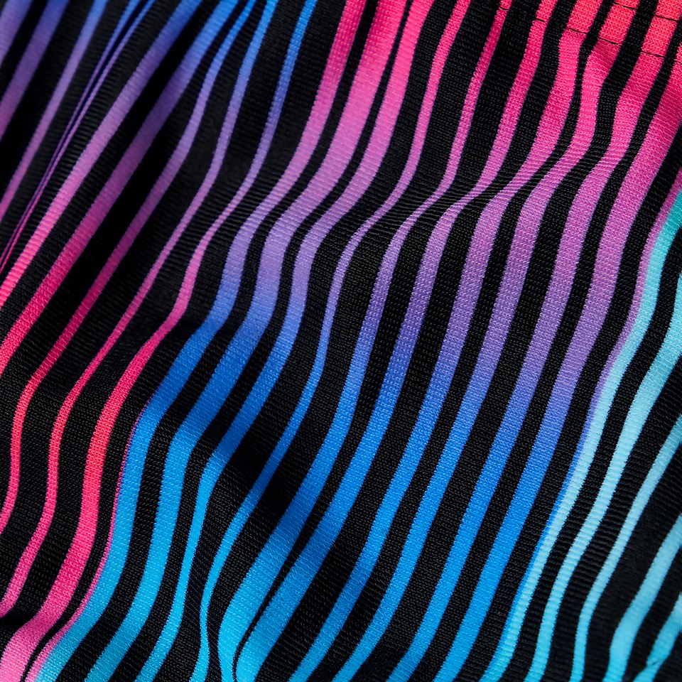HyperChromatic Allover 6,5 cm Badehose Schwarz/Gelb für Jungen