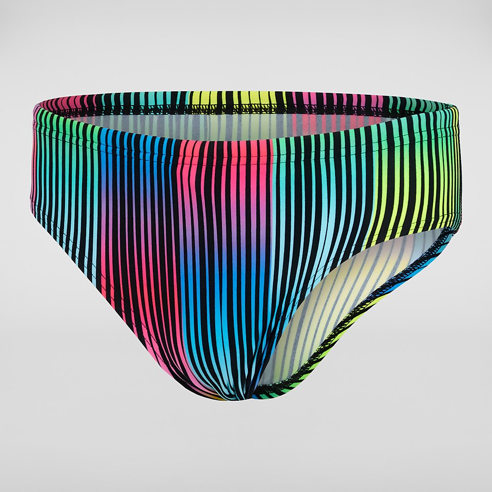 HyperChromatic Allover 6,5 cm Badehose Schwarz/Gelb für Jungen