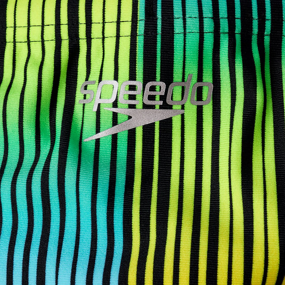 HyperChromatic Allover 6,5 cm Badehose Schwarz/Gelb für Jungen
