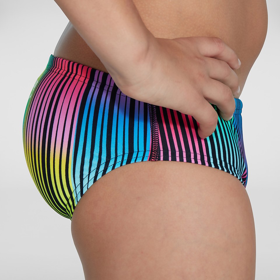 HyperChromatic Allover 6,5 cm Badehose Schwarz/Gelb für Jungen
