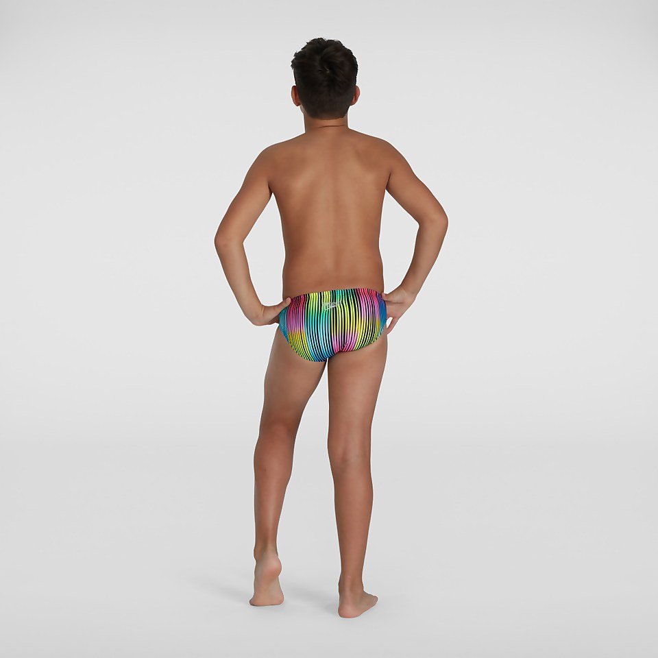 HyperChromatic Allover 6,5 cm Badehose Schwarz/Gelb für Jungen