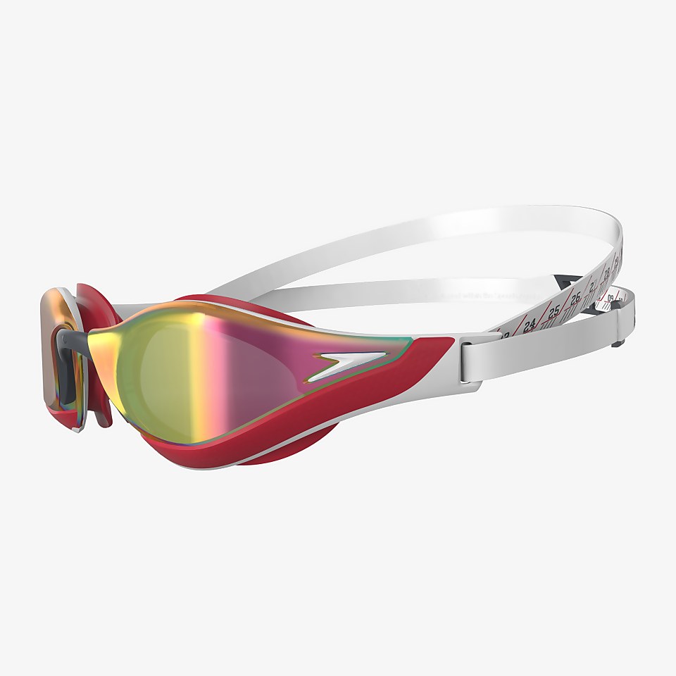 Adult Fastskin Pure Focus Mirror Goggles White/Red
