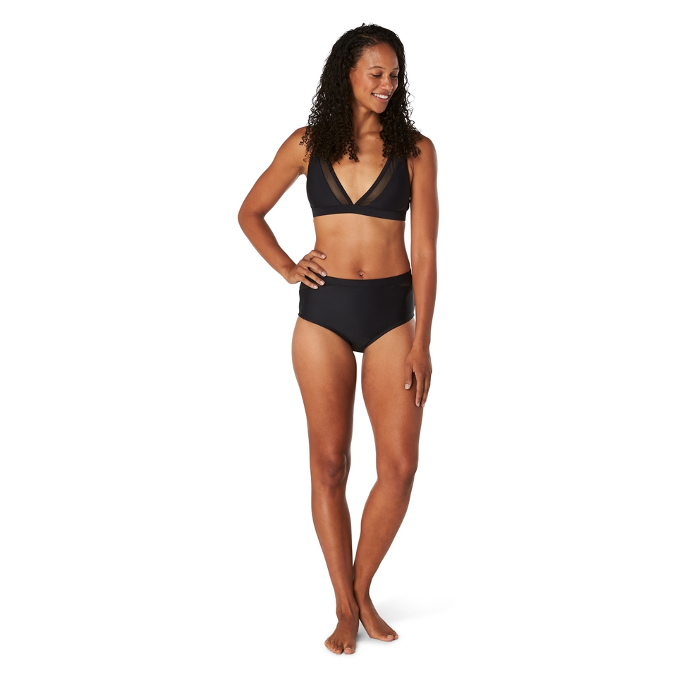 Women's Mesh Bikini Bottom Black