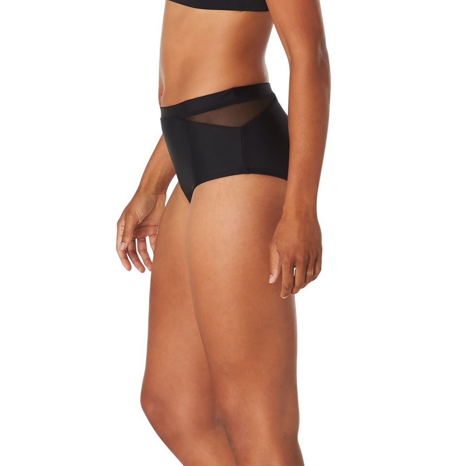 Women's Mesh Bikini Bottom Black