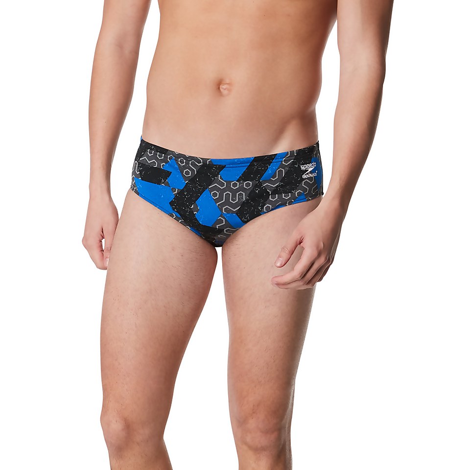 Men's Ruse Blocks Brief Blue