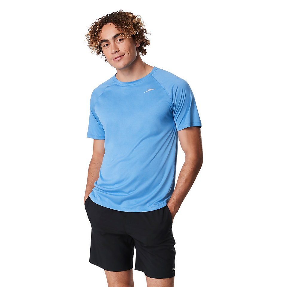 Men's Short Sleeve Rashguard Blue