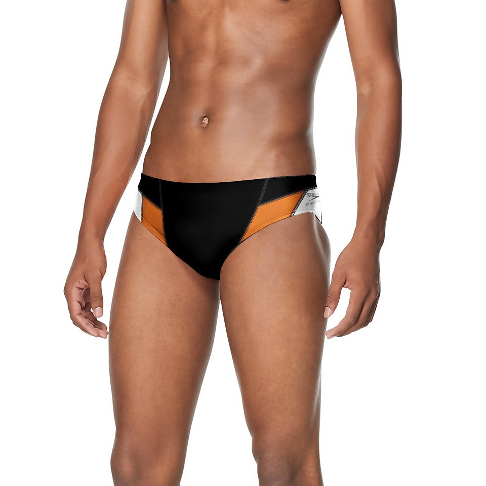 Men's Edge Splice Brief Orange