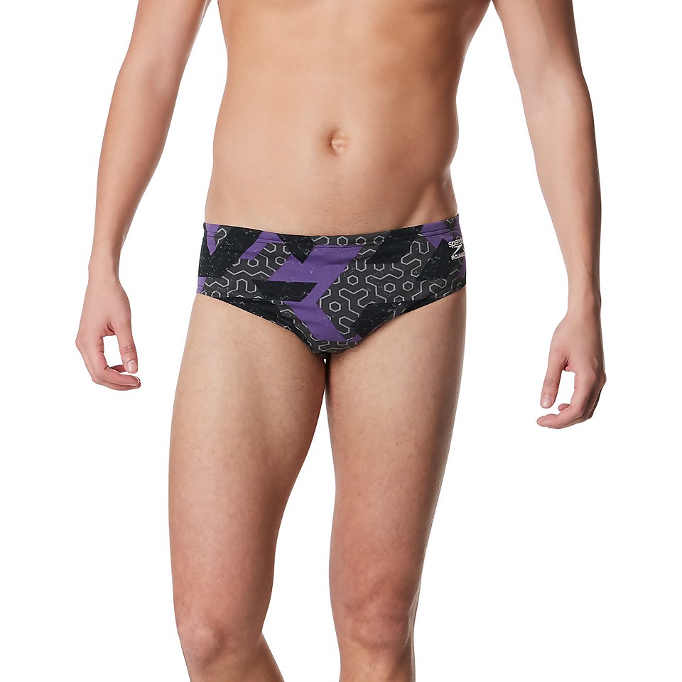Men's Ruse Blocks Brief Purple