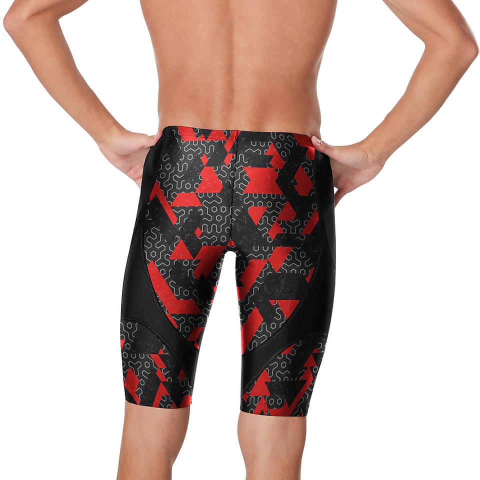Men's Ruse Blocks Jammer Red