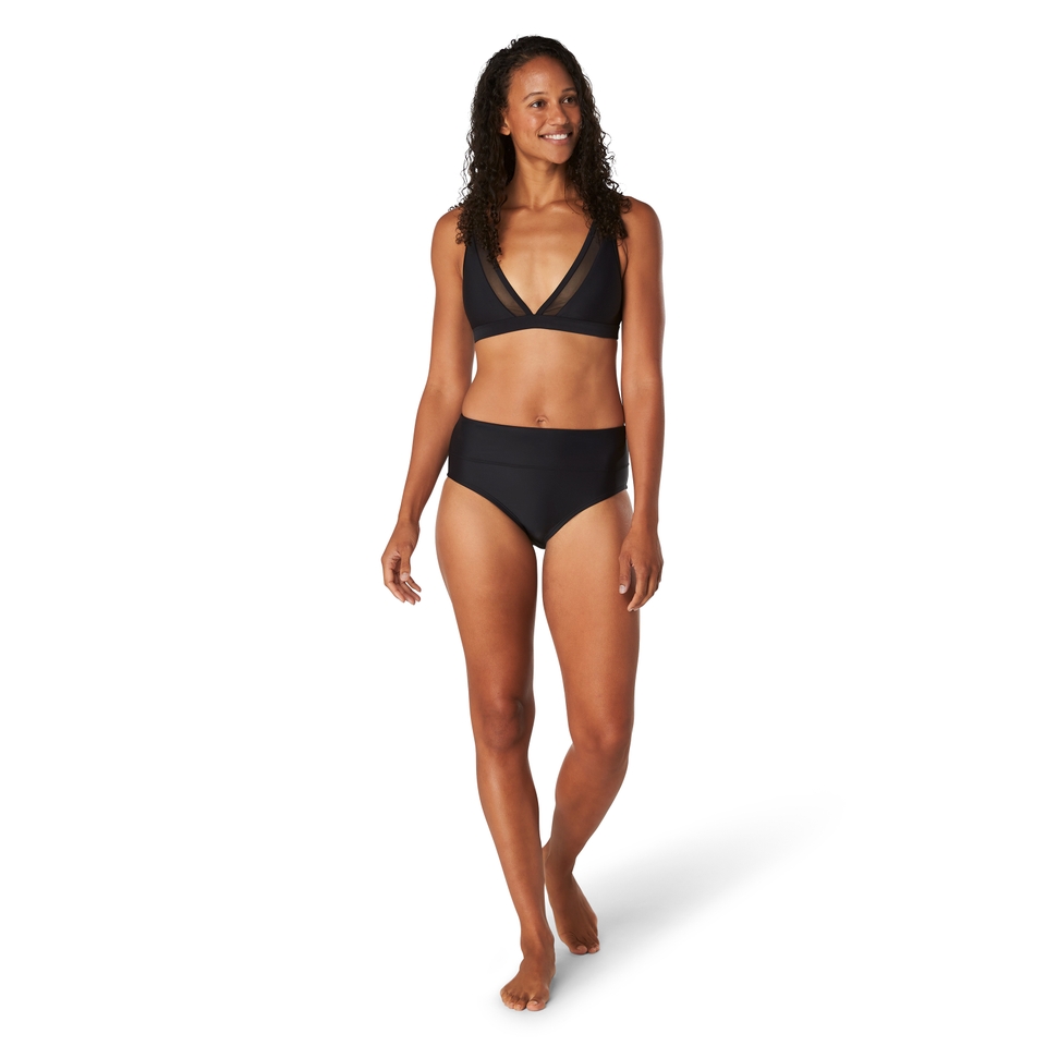 Women's High Waist Bikini Bottom Black