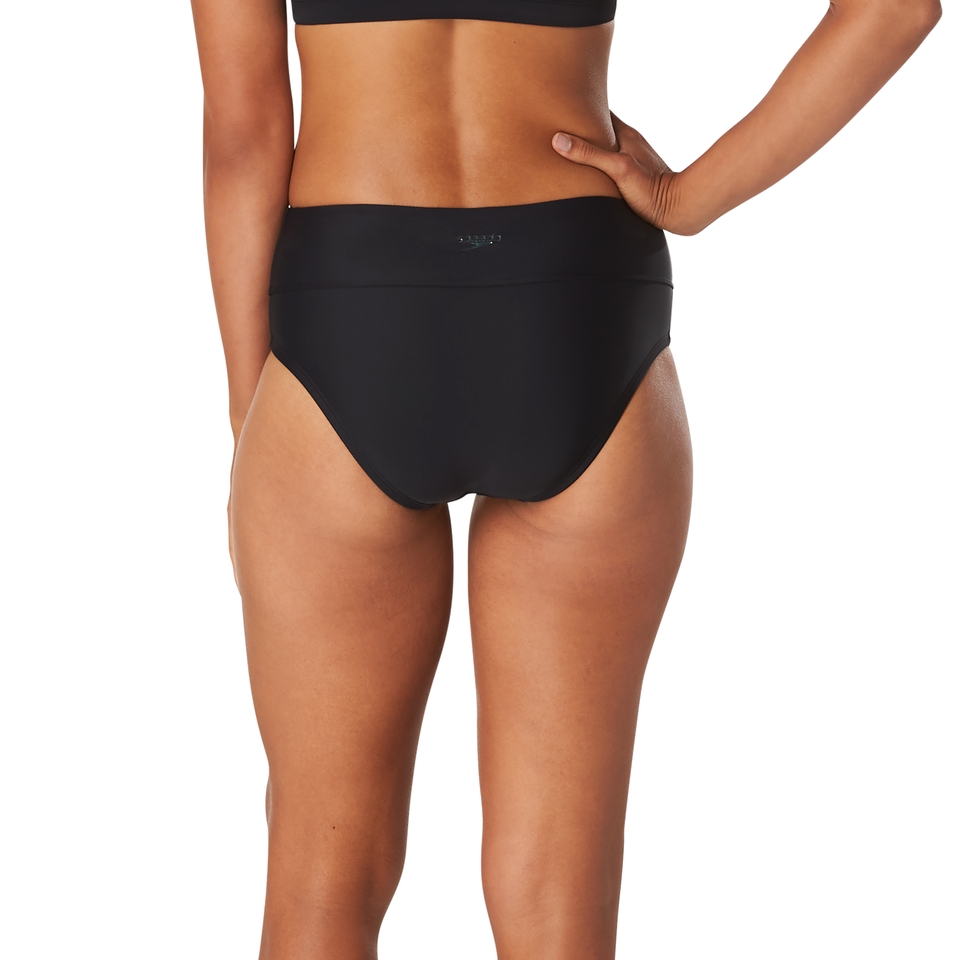 Women's High Waist Bikini Bottom Black