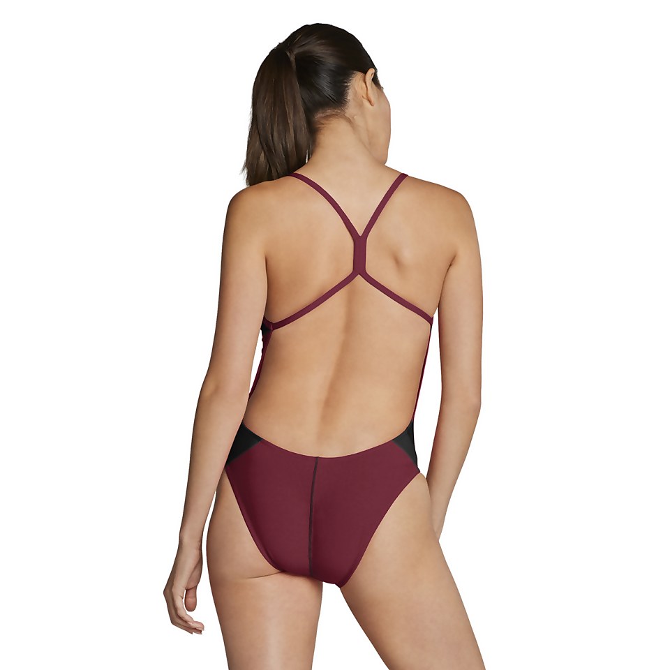 Women's Edge Splice One Back One Piece Black/Red