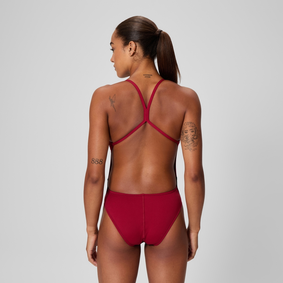 Women's Edge Splice One Back One Piece Black/Red