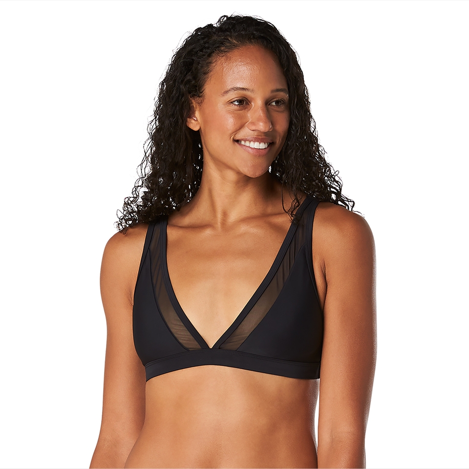Women's Mesh Bikini Top Black