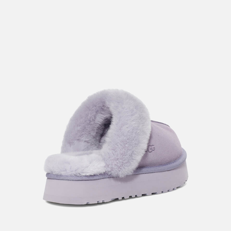 UGG Disquette Suede and Sheepskin Slipper Sliders