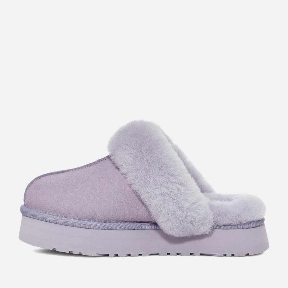 UGG Disquette Suede and Sheepskin Slipper Sliders