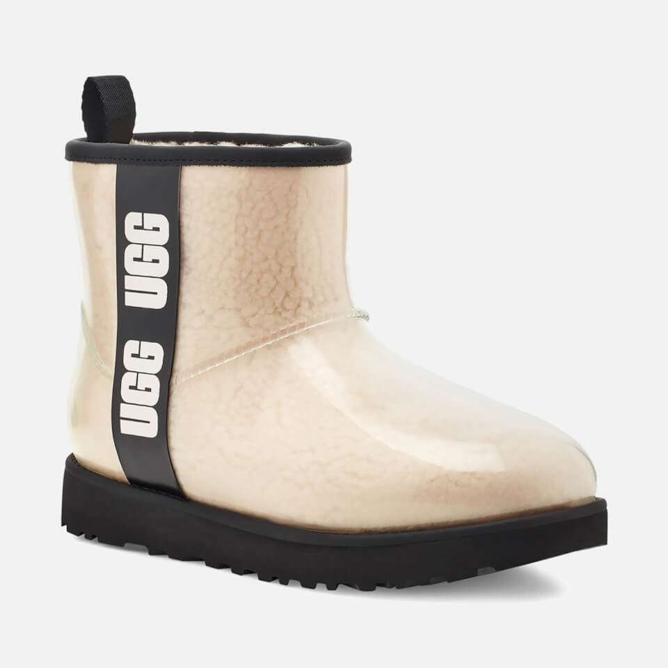 UGG Classic Clear Mini Waterproof Perspex and Faux Shearling Boots