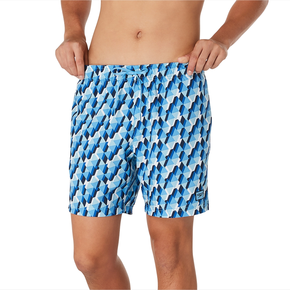 Men's Philo Palm Redondo Edge 17" Volley Swim Trunks Blue
