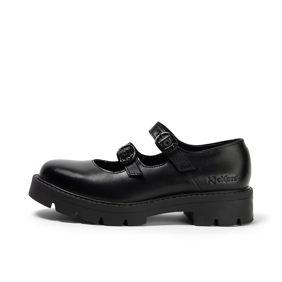 Adult Womens Kori MJ Double Leather Black